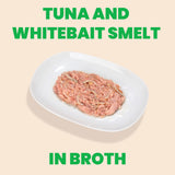 Almo Nature Tuna & Whitebait Smelt in Broth Cat Wet Food Natural - 70 g