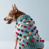 Love Thy Beast Pom Pom Knit Sweater - Mint