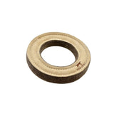 Natural Leather & Wool Ring Dog Toy