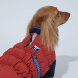 Puppy Gallery Ice Field Color Block Padding - Red & Navy
