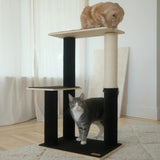 Modern Plywood Two Tier Cat Tree