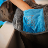 Messy Mutts Microfiber Ultra Soft Dog Towel with Hand Pockets