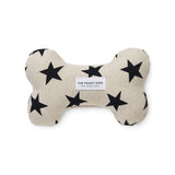 Black Stars Dog Bone Squeaky Toy