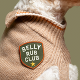 Scout's Honour Belly Rub Club Iron-on Patch For Dogs