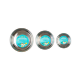 Messy Mutts Heavy Gauge Stainless Steel Dog Bowl with Non-Slip Removable Silicone Base, Extra Large