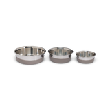 Messy Mutts Heavy Gauge Stainless Steel Dog Bowl with Non-Slip Removable Silicone Base, Extra Large