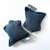 Char & Whiskers Upcycled Denim Pocket Catnip Toy