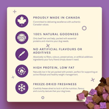 Benny Bully's Deep Purple Sweet Potato & Beef Liver Dog Treats