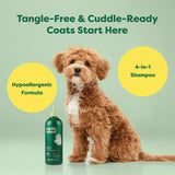 Earth Rated Curly Coat 3-in-1 White Tea & Basil Dog Shampoo
