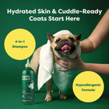 Earth Rated Short Coat 3-in-1 White Tea & Basil Dog Shampoo