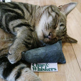 Char & Whiskers Upcycled Denim Mini Catnip Toy