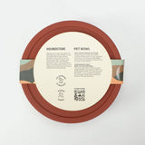 ADC Houndstone & Co. Silicone Dog Bowl - Terracotta