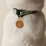 Bloire Green Plaid Cat Collar