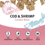Cod & Shrimp Combo Bites Dog Treat