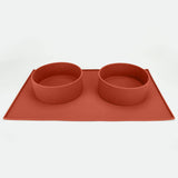 ADC Houndstone & Co. Silicone Dog Bowl - Terracotta