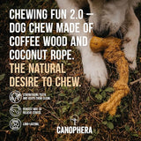 Canophera Coffee Wood and Coconut Rope Dog Chew