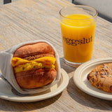 Bite Me x Eggslut Fairfax Burger Nosework Dog Toy