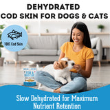Pet Treatery Fish & Noooo Chips - Premium Dehydrated Cod Skin Treat For Dogs & Cats