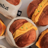 Bite Me x Eggslut Fairfax Burger Nosework Dog Toy