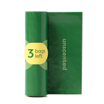 Green package with a yellow label indicating '3 bags left' on a white background