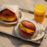 Bite Me x Eggslut Fairfax Burger Nosework Dog Toy