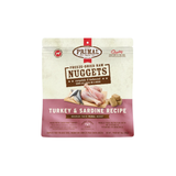 Primal Turkey & Sardine Recipe Freeze Dried Raw Nuggets Dog Food