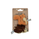 Dexypaws Woodland Buddies Duo with Catnip