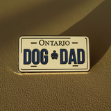 License Plate Dog Dad Enamel Pin