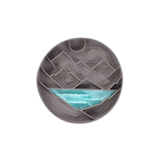 Messy Mutts Silicone Interactive Slow Feeding Bowl Mountain Grey