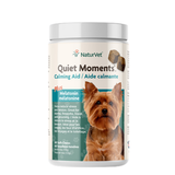 Naurvet Quiet Moments Calming Aid + Melatonin Soft Chews for Dogs