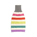 Love Thy Beast Light Rainbow Stripe Merino Wool Knit Sweater