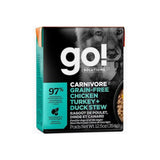 Go! - Grain Free Chicken, Turkey & Duck Stew - Dog Wet Food - High Protein - All Breeds, All Life Stages (354g)