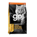 Go! Sensitivities Cat Dry Food - Limited Ingredient Grain Free Duck for All Life Stages Cat