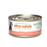 Almo Nature Salmon in Broth Cat Wet Food Natural - 70 g
