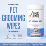 Skout's Honor Pet Grooming Wipes - 80 Count
