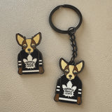 Toronto Maple Leafs Chihuahua Keychain