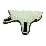 Knotty Pets Reversible Puffy Dog Jacket, Emerald and Mint