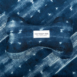 Indigo Mud Cloth Dog Bone Squeaky Toy