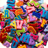 Chenille Alphabet Letter Iron On Patch