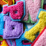 Chenille Alphabet Letter Iron On Patch